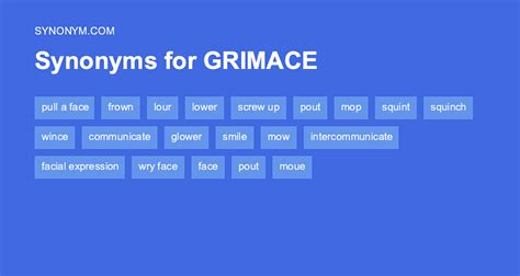 grimace synonyme|grimace synonyms and antonyms.